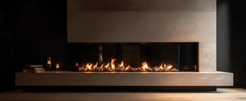 Gas Fireplace Ember Bed Design Services in Railroad Square District, California