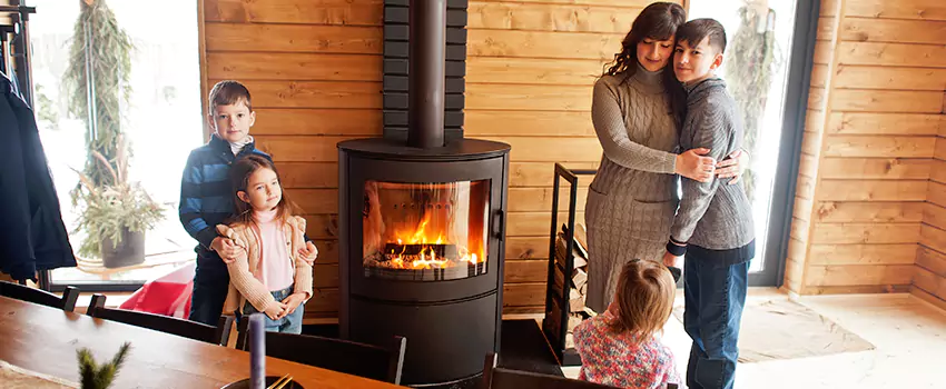 Morso Cast Iron Fireplace Insert Installation in Railroad Square District, California