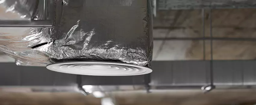 Signs of Dust Accumulation in Vents in Railroad Square District, CA